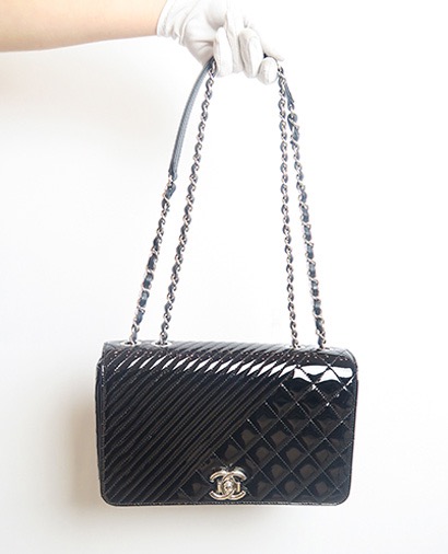 Quilted Diamond Chevron Bag, front view